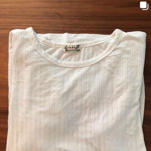 Free people white tee